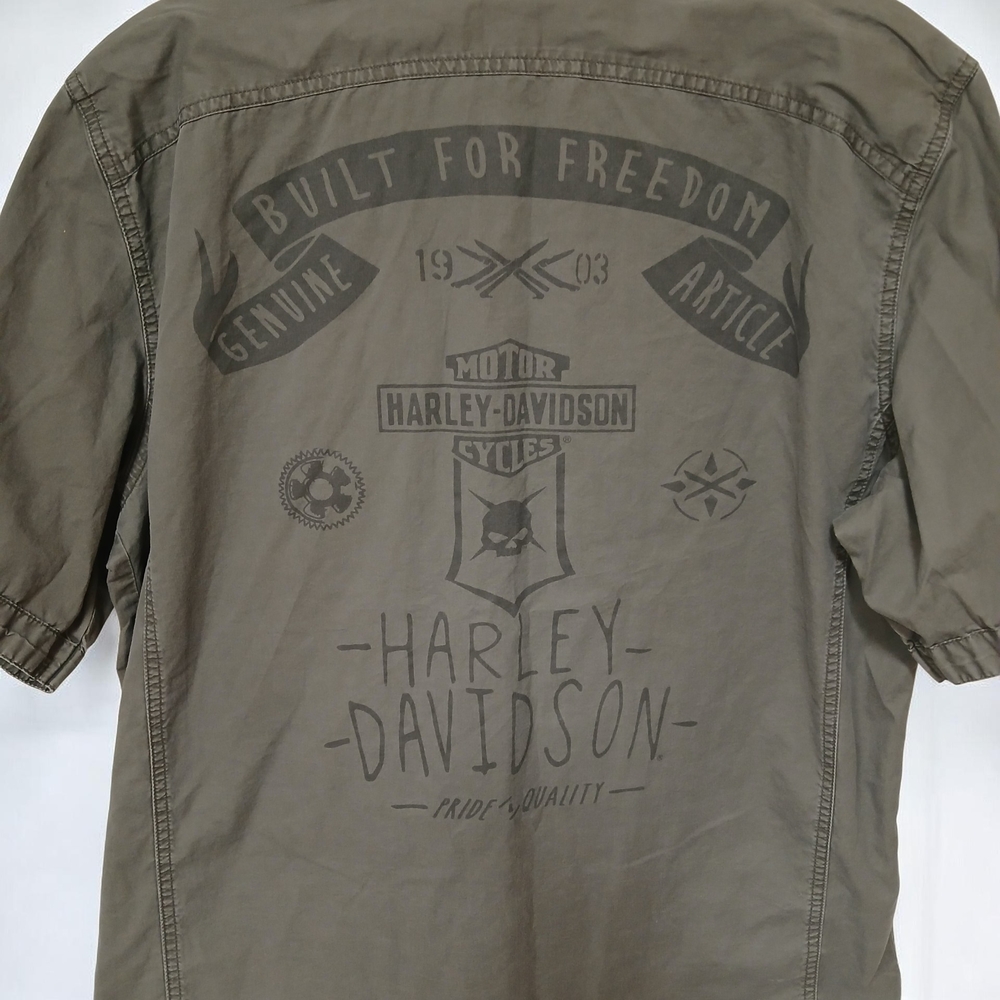 Harley-Davidson Men's Olive Shirt Jacket
